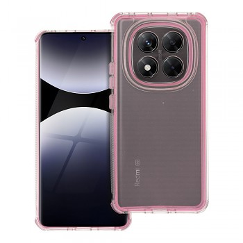 Kryt pro Xiaomi Redmi Note 14 PRO 5G / 14 PRO PLUS 5G Matrix Clear pudrově růžový