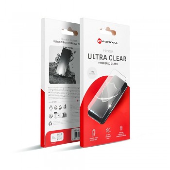 Ochranné tvrzené sklo pro iPhone 12 / 12 PRO Forcell Ultra Clear Glass černé