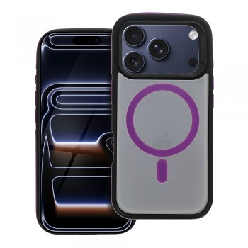 Kryt pro iPhone 17 Pro / 18 Pro s nízkým okrajem fotoaparátu Neo kompatibilní s MagSafe fialový