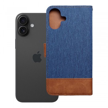 Pouzdro pro iPhone 16 PLUS Jeans Book modré