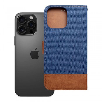 Pouzdro pro iPhone 16 PRO MAX Jeans Book modré
