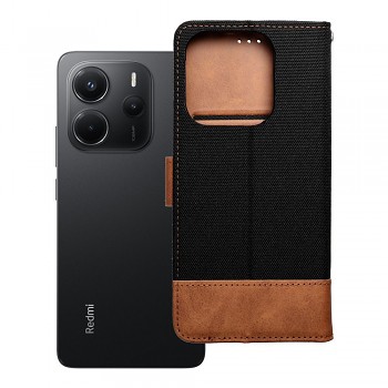 Pouzdro pro Xiaomi Redmi NOTE 14 4G (GLOBAL 163.25 mm x 76.55 mm x 8.16 mm) Jeans Book černé