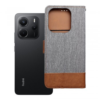 Pouzdro pro Xiaomi Redmi NOTE 14 4G (GLOBAL 163.25 mm x 76.55 mm x 8.16 mm) Jeans Book šedé