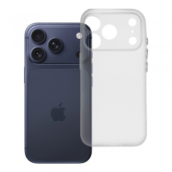 Kryt pro iPhone 17 Pro / 18 Pro s nízkým okrajem fotoaparátu Ultrathin Matt transparentní