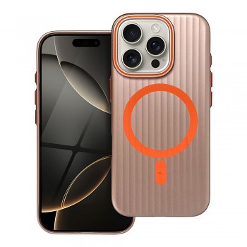 Kryt pro iPhone 15 PRO Simply kompatibilní s MagSafe pouštní titanový