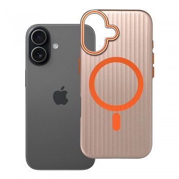 Kryt pro iPhone 17 Simply kompatibilní s MagSafe pouštní titanový
