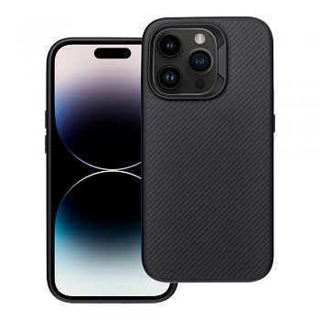 Kryt pro iPhone 14 PRO Carbon Elite Mag Cover kompatibilní s MagSafe černý