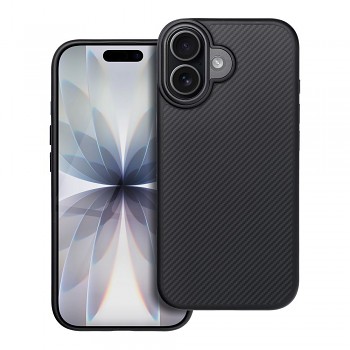 Kryt pro iPhone 17 Carbon Elite Mag Cover kompatibilní s MagSafe černý