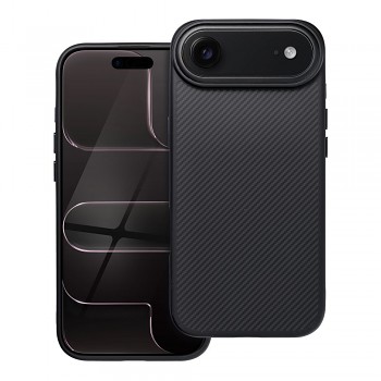 Kryt pro iPhone 17 AIR Carbon Elite Mag Cover kompatibilní s MagSafe černý