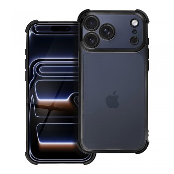 Kryt pro iPhone 17 Pro Max / 18 Pro Max s nízkým okrajem fotoaparátu Antishock Electro černý