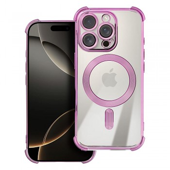 Kryt pro iPhone 17 Pro Max / 18 Pro Max s nízkým okrajem fotoaparátu Antishock Electro kompatibilní s MagSafe fialový