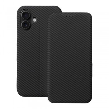 Pouzdro pro iPhone 16 PLUS Folio Side Magnet černé