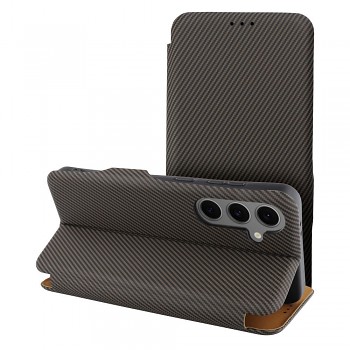 Pouzdro pro Samsung A15 Folio Side Magnet hnědé