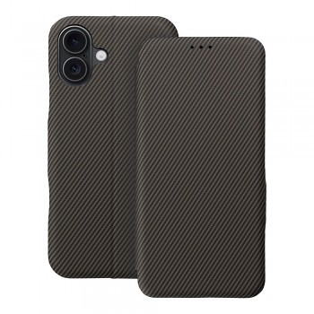 Pouzdro pro iPhone 16 PLUS Folio Side Magnet hnědé