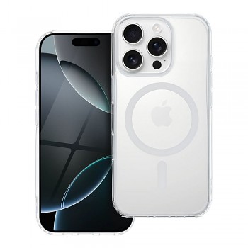 Kryt pro iPhone 15 Drop Glue Colorful Ring Mag Cover kompatibilní s MagSafe bílý