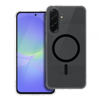 Kryt pro Samsung A36 Drop Glue Colorful Ring Mag Cover kompatibilní s MagSafe černý