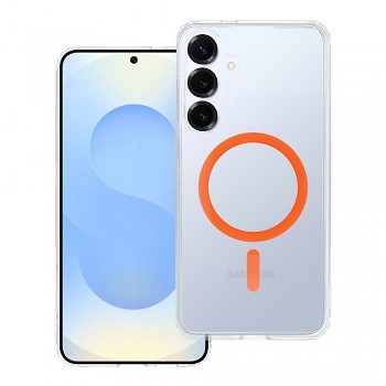 Kryt pro Samsung S25 PLUS Drop Glue Colorful Ring Mag Cover kompatibilní s MagSafe oranžový