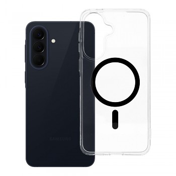 Kryt pro Samsung A57 Drop Glue Colorful Ring Mag Cover kompatibilní s MagSafe černý