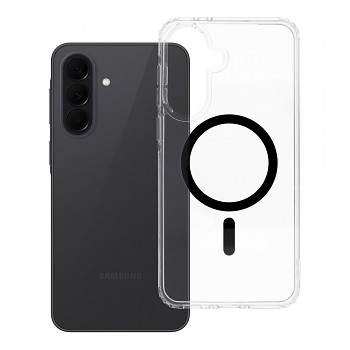 Kryt pro Samsung A37 Drop Glue Colorful Ring Mag Cover kompatibilní s MagSafe černý