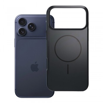 Kryt pro iPhone 17 Pro Max / 18 Pro Max s nízkým okrajem fotoaparátu Glossy Mag Cover kompatibilní s MagSafe černý