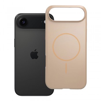 Kryt pro iPhone 17 AIR Glossy Mag Cover kompatibilní s MagSafe desert zlatý