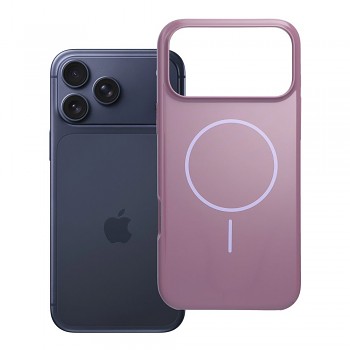 Kryt pro iPhone 17 Pro Max / 18 Pro Max s nízkým okrajem fotoaparátu Glossy Mag Cover kompatibilní s MagSafe fialový