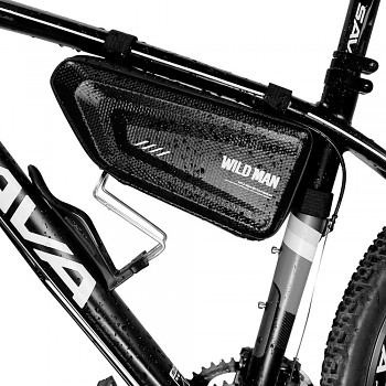 Wildman cestovní brašna pod rám kola se zipem E4 1.5L (4"- 7") černá