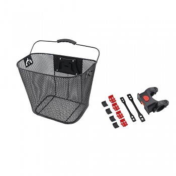 Přední košík na kolo s quick release FSBKT-013 černá