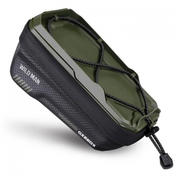 Wildman cestovní brašna na rám kola se zipem 1L (4"- 7") GX220X zelený