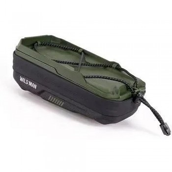 Wildman cestovní brašna na řídítka kola se zipem 0.6L (4 "- 7") GX330 zelený