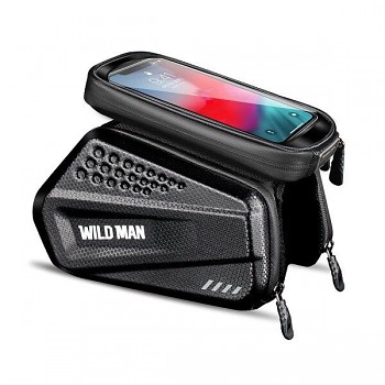 Wildman cestovní brašna na rám kola se zipem 1.2L (4"-7") ES6 černý