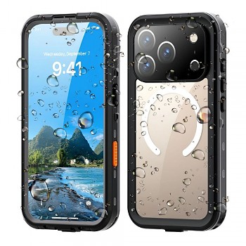 Kryt pro iPhone 17 Pro vodotěsný Shellbox DOT kompatibilní s MagSafe černý