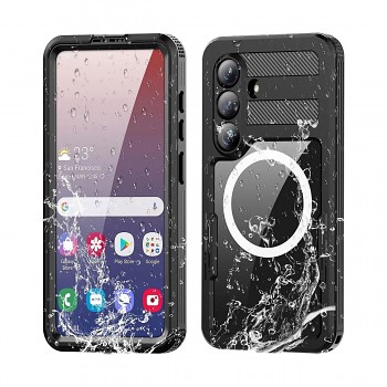 Kryt pro Samsung S26 PLUS vodotěsný Shellbox MARS s kovovým kroužkem černý