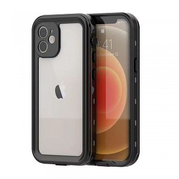Kryt pro iPhone 12 vodotěsný Shellbox DOT černý