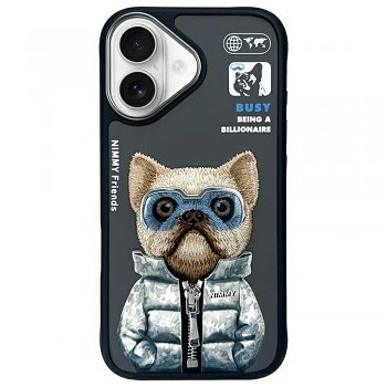 Nimmy kryt COOL&CUTE 2.0 Dog pro IPHONE 16 černý