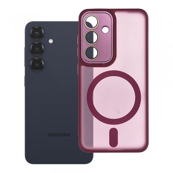 Kryt pro Samsung S25 Variete Mag Cover kompatibilní s MagSafe fialový