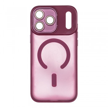 Kryt pro iPhone 17 Pro Max / 18 Pro Max s nízkým okrajem fotoaparátu Variete Mag Cover kompatibilní s MagSafe fialový