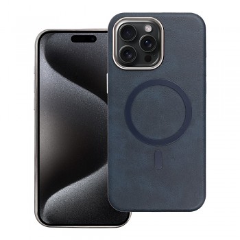 Kryt pro iPhone 15 PRO MAX Gentleman Mag Cover kompatibilní s MagSafe tmavě modrý