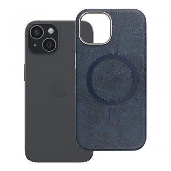 Kryt pro iPhone 15 Gentleman Mag Cover kompatibilní s MagSafe tmavě modrý