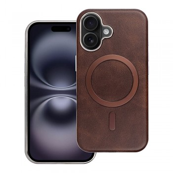 Kryt pro iPhone 16 Gentleman Mag Cover kompatibilní s MagSafe hnědý