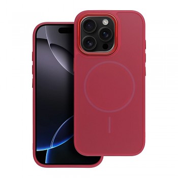 Kryt pro iPhone 15 PRO Frame Mag Cover kompatibilní s MagSafe purpurový
