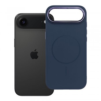 Kryt pro iPhone 17 AIR Frame Mag Cover kompatibilní s MagSafe tmavě modrý