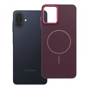 Kryt pro Samsung A07 / A08 Frame Mag Cover kompatibilní s MagSafe fialový