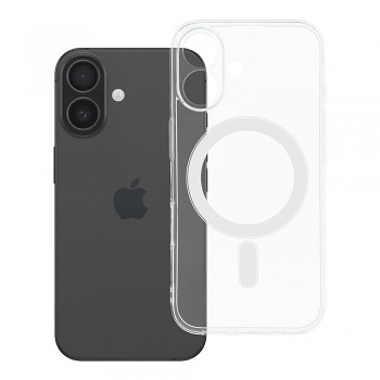 Kryt pro iPhone 16 Clear Case 2 mm Mag Cover kompatibilní s MagSafe (ochrana fotoaparátu) transparentní