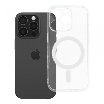 Kryt pro iPhone 16 PRO Clear Case 2 mm Mag Cover kompatibilní s MagSafe (ochrana fotoaparátu) transparentní