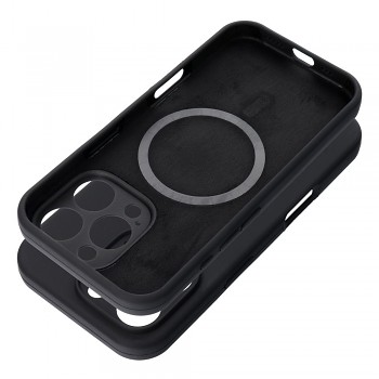 Silikonový kryt pro iPhone 15 2 mm (ochrana fotoaparátu) kompatibilní s MagSafe černý