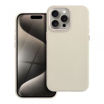 Kryt pro iPhone 15 PRO MAX Forcell F-Protect Frame Premium kompatibilní s MagSafe starobílý