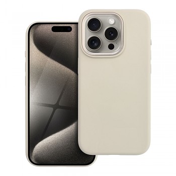 Kryt pro iPhone 15 PRO Forcell F-Protect Frame Premium kompatibilní s MagSafe starobílý