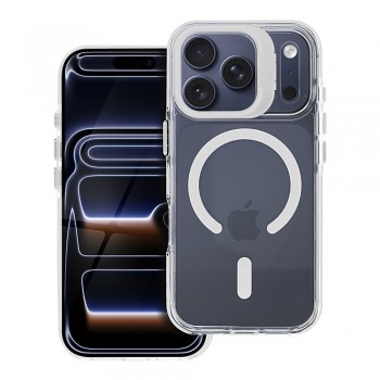 Kryt pro iPhone 15 PRO MAX Lens Mag Cover kompatibilní s MagSafe bílý