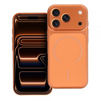 Kryt pro iPhone 15 Make 17 kompatibilní s MagSafe oranžový